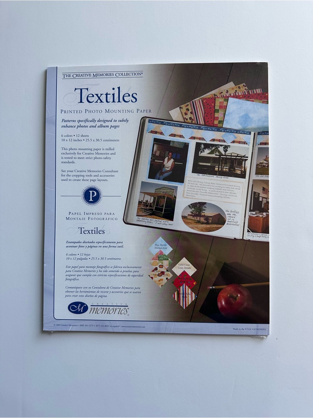 Creative Memories Textiles Printed Photo Mounting Paper - Decorative Patterns